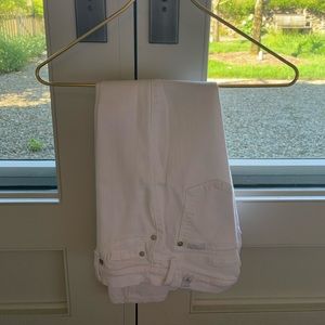 7 For All Man Kind white skinny jeans